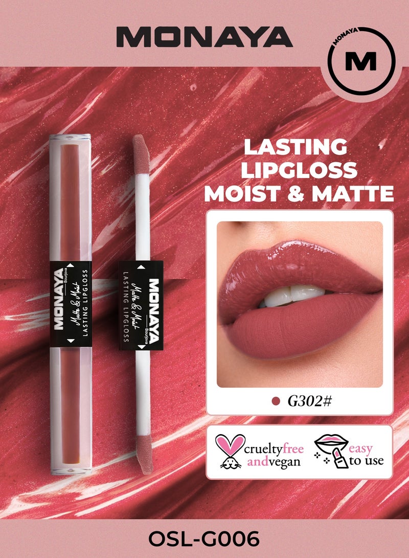 Monaya G006 Matte & Moist Lip Gloss – Long-Lasting, Velvet Matte Finish, Moisturizing, Non-Drying, Lip Care, Cruelty-Free Makeup - Image 1